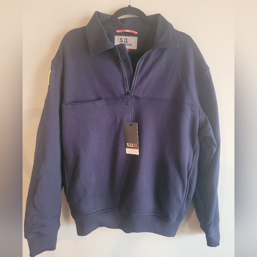 5.11 Tactical Men's Dark Blue Zip-Up Sweatshirt  NWTS